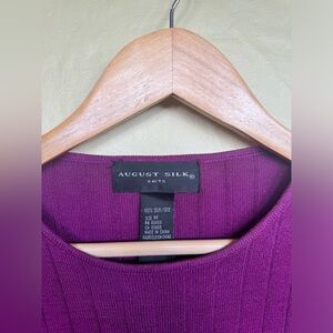 August silk purple sweater